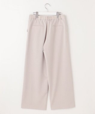 J.PRESS LADIES L 【洗える・吸汗速乾】ウェザーピンストライプ ワイド パンツ ベージュ系1