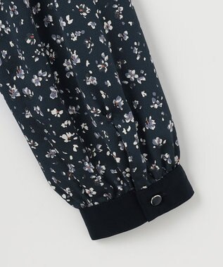 J.PRESS LADIES L 【洗える】スパンウェーブフラワープリント ワンピース ブルー系5