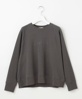 自由区 L クリアループバックレタリング スウェット スレート