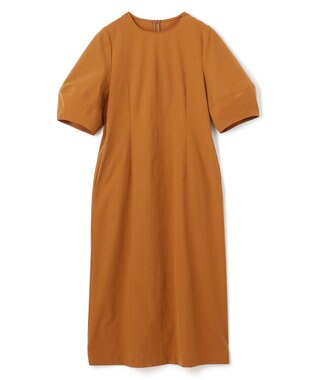 UNFILO FINE MOVE ランタンスリーブワンピース キャメル