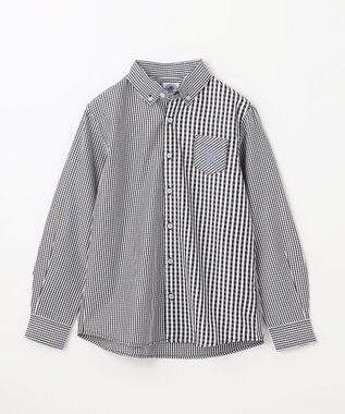 J.PRESS KIDS 【140-170cm】ギンガムチェック シャツ ブラック系3