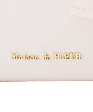 Maison de FLEUR リボンチャーム付き3ルームトートバッグ Pink