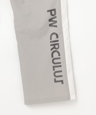 PW CIRCULUS 【WOMEN】サイドラインストレートワイドパンツ ゴルフウェア レディース グレー系