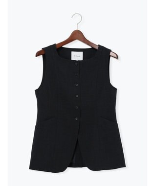 Te chichi スクエアネックジレ【AOYAMA FASHION ASSOCIATION × Te chichi】 ネイビー