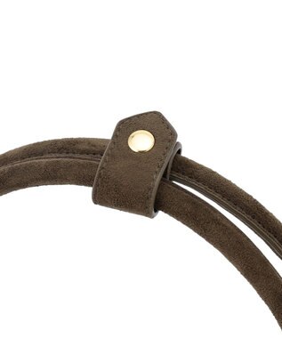 23区 【見上愛さん着用/VERY掲載】ワイド ボストン バッグ カーキ(スエード調)