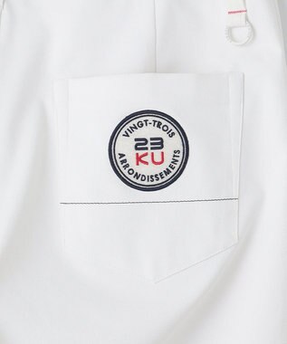 23区GOLF 【WOMEN】【撥水/ストレッチ】スケトラドビーストレッチベーシックパンツ 透け感軽減 ホワイト系