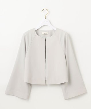 ANY SIS 【洗える】セレモニークロップド ジャケット ライトグレー