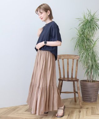 AMERICAN HOLIC ワッフル半袖プルオーバー Navy