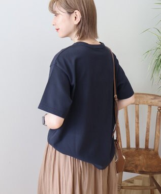 AMERICAN HOLIC ワッフル半袖プルオーバー Navy