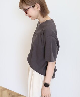 AMERICAN HOLIC ワッフル半袖プルオーバー Charcoal Gray