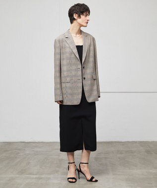 BEIGE， MER / グレンチェックジャケット Beige