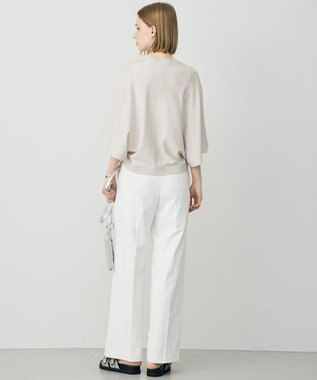 ICB L フライスリーブ Vネックカーディガン トープ