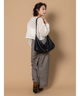 Te chichi 【泉 里香さん着用・Oggi.jp10/23掲載】キャットヤーンメッシュニット オフホワイト