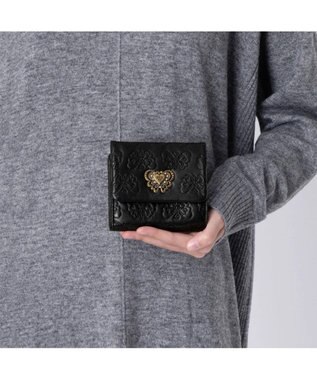 ANNA SUI チェイス 口金二つ折り財布 クロ