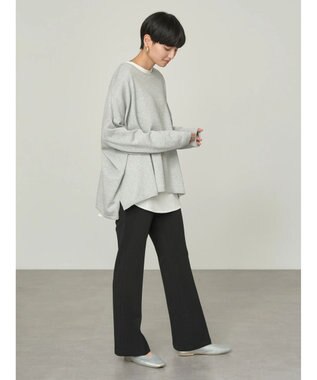 AMERICAN HOLIC ＢＩＧニットプルオーバー Light Gray Mixture