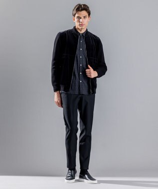 JOSEPH HOMME PONTOGLIO VELVET KNIT BLOUSON ブラック系
