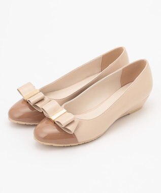 TOCCA 【選べる2デザイン・晴雨兼用】PAIR OF KNOT RAINPUMPS レインパンプス ベージュ系