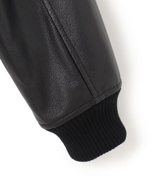 JOSEPH HOMME レザーブロックブークレ　ブルゾン ライトグレー系