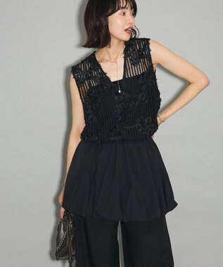 Green Parks ・ＥＬＥＮＣＡＲＥ　ＤＵＥ　バルーンミニスカート Black