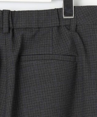 J.PRESS LADIES 【洗える】T/Rアルガンシルク チェック テーパード パンツ ライトグレー系3