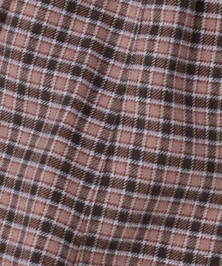 ANY KIDS チェック柄 ショートパンツ ブラウン×チェック