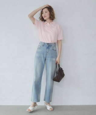 WEGO 【26年春夏新カラー登場/ユニセックス着用ITEM/SMLサイズ展開】U.S. POLO ASSN.別注ラインポロシャツ ライトピンク