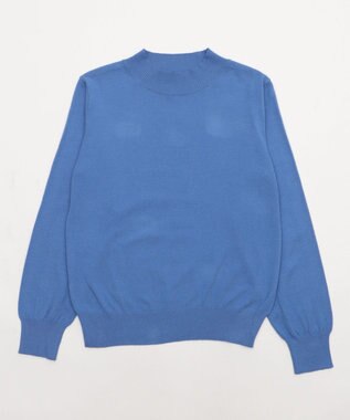 WEGO 【WEB限定/25年秋冬新作/洗濯OK/毛玉レス】ハイネックプルオーバー ブルー