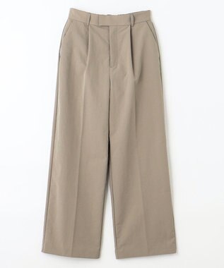 ANY L 【吸水速乾/イージーケア/ストレッチ/ウエストゴム/洗濯機可能】ドライチノタックパンツ ライトモカ