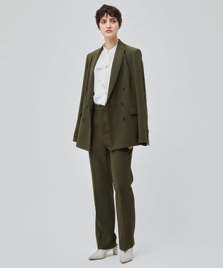 BEIGE， 【洗える】ALAINA / スリムストレートパンツ Khaki