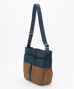 Y'SACCS ドローストリング コンビカラーショルダー ブルー