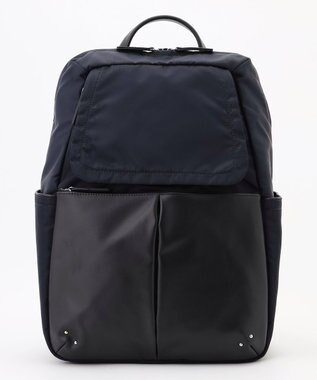 Y'SACCS NEWナイロン×レザーコンビシリーズ　前ポケットラージリュックサック