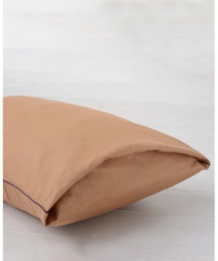 京和晒綿紗 ガーゼ枕カバー 柿渋3重合わせ L50×70用 柿渋染め