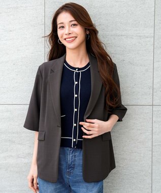 ANY SIS L アーバンクールタッチ 半袖 ジャケット