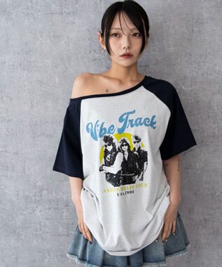WEGO ２WAYグラフィックワンショルBIGT 柄10