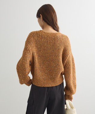 Green Parks ｍｉｘラメショートニットプルオーバー Orange