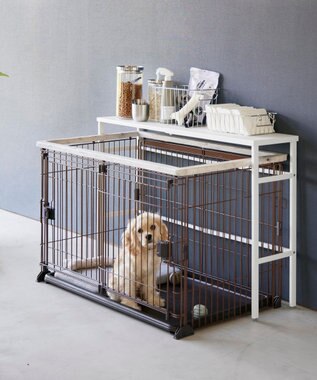 tower 伸縮ペットケージ上ラック タワー ホワイト ホワイト