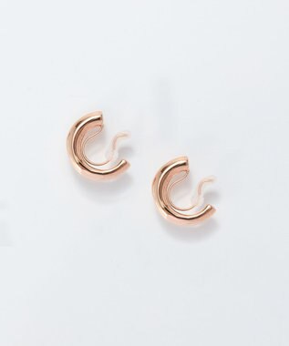 Phoebe 【痛くないシリーズ/金属アレルギー対応】ミニマルストレートフープライトフィットイヤリング　シャンパンゴールド シャンパンゴールド