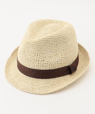 JOSEPH ABBOUD 【サイズ調整可】ラフィアメランジ ハット アイボリー系