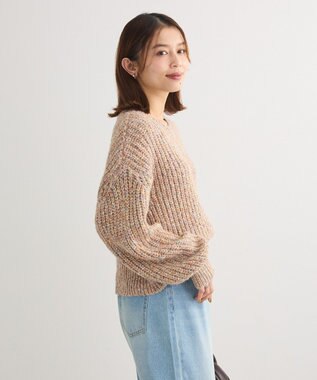 Green Parks ｍｉｘラメショートニットプルオーバー Beige