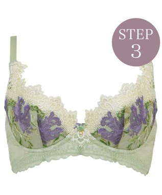 BRADELIS New York 【BRADELIS New York / 育乳STEP3 持ち上げる】ヴィオラステップ3ブラ25A1 リーフグリーン