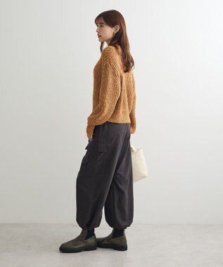 Green Parks ｍｉｘラメショートニットプルオーバー Orange