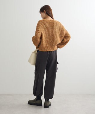 Green Parks ｍｉｘラメショートニットプルオーバー Orange