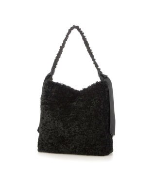 UNBILLION カシュカシュ cachecache / 下がりグログランボアトートバッグ ブラック