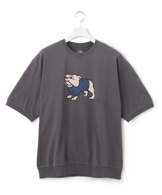 J.PRESS YORK STREET 【UNISEX】ブルドッグプリントTシャツ