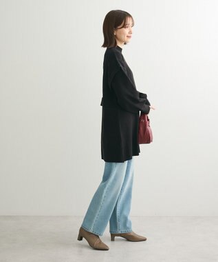 Green Parks ケーブルドッキングニットチュニック Black