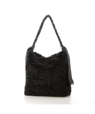 UNBILLION カシュカシュ cachecache / 下がりグログランボアトートバッグ ブラック