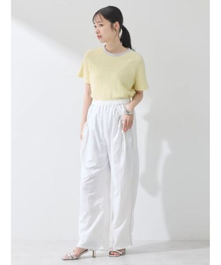 earth music&ecology ラインジャガードプルオーバー Yellow