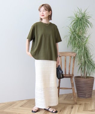 AMERICAN HOLIC ワッフル半袖プルオーバー Khaki