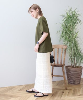 AMERICAN HOLIC ワッフル半袖プルオーバー Khaki