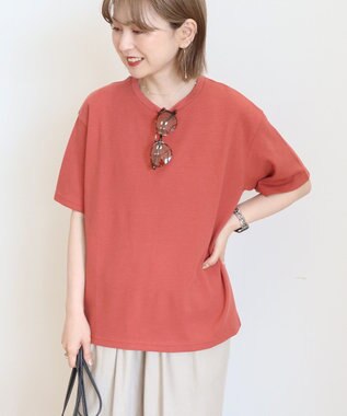 AMERICAN HOLIC ワッフル半袖プルオーバー Orange